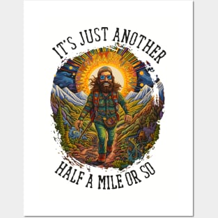 Hiker Shirt Posters and Art